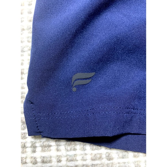 Fabletics Mens L Navy Blue Lined Stretchy Swim Shorts - Picture 3 of 7